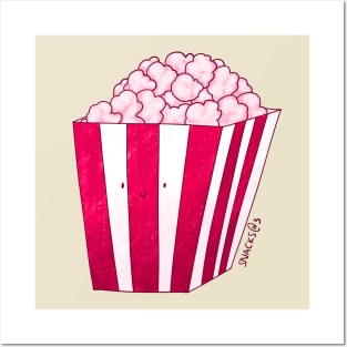 Popcorn in PINK shade Posters and Art